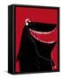 Shark with Headphones and Portable Audio Device-Complot-Framed Stretched Canvas