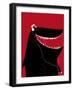 Shark with Headphones and Portable Audio Device-Complot-Framed Art Print