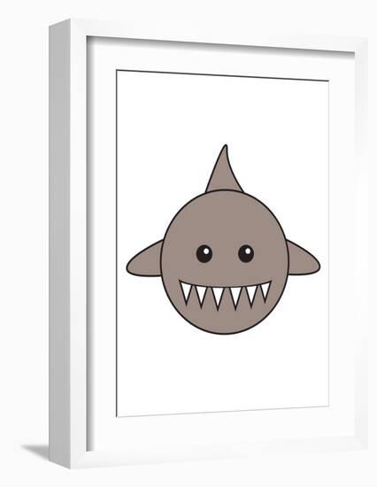 Shark-null-Framed Art Print
