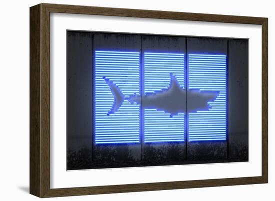 Shark-O.M.-Framed Giclee Print