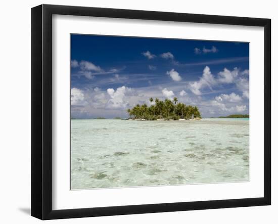 Sharks, Blue Lagoon, Rangiroa, Tuamotu Archipelago, French Polynesia Islands-Sergio Pitamitz-Framed Photographic Print