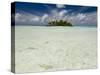 Sharks, Blue Lagoon, Rangiroa, Tuamotu Archipelago, French Polynesia Islands-Sergio Pitamitz-Stretched Canvas