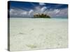 Sharks, Blue Lagoon, Rangiroa, Tuamotu Archipelago, French Polynesia Islands-Sergio Pitamitz-Stretched Canvas