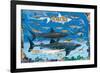 Sharks for Kids-null-Framed Art Print