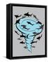 Sharks Plus Tornado Equals... Movie Poster-null-Framed Stretched Canvas