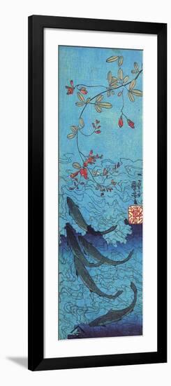 Sharks-Kuniyoshi Utagawa-Framed Giclee Print