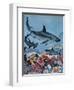 Sharks-G. W Backhouse-Framed Giclee Print