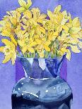 Daffodils in Cobalt-Sharon Pitts-Giclee Print