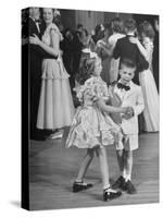 Sharon Queeny Dancing with Charles La Fond, Annual Ball Given by Dancing Teacher Annie Ward Foster-George Skadding-Stretched Canvas