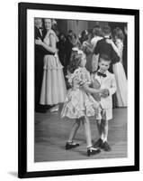 Sharon Queeny Dancing with Charles La Fond, Annual Ball Given by Dancing Teacher Annie Ward Foster-George Skadding-Framed Photographic Print