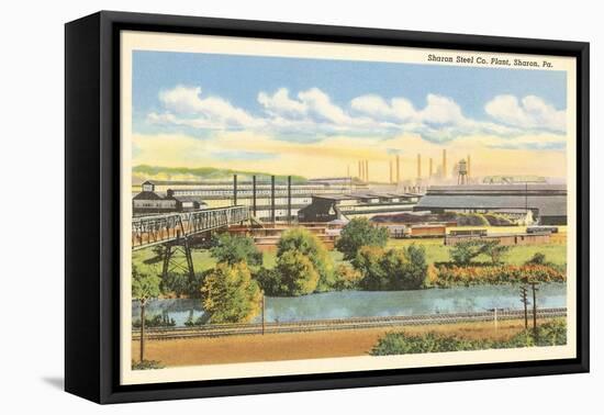 Sharon Steel Plant, Sharon, Pennsylvania-null-Framed Stretched Canvas