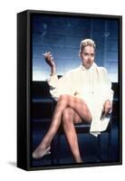 SHARON STONE. "Basic Instinct" [1992], directed by PAUL VERHOEVEN.-null-Framed Stretched Canvas