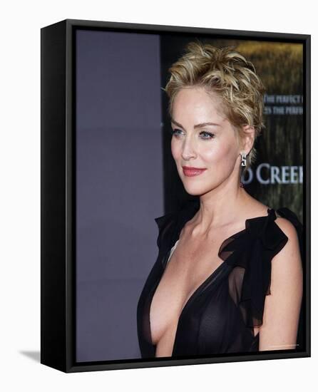 Sharon Stone-null-Framed Stretched Canvas