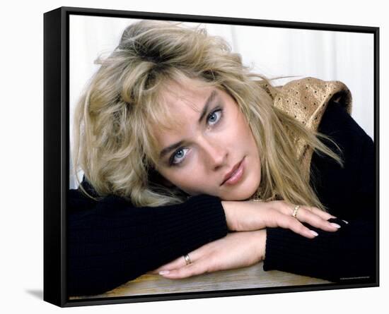 Sharon Stone-null-Framed Stretched Canvas