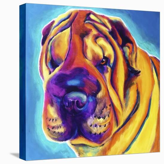 Sharpei - Big Man-Dawgart-Stretched Canvas