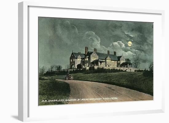 Sharpless Mansion, Westchester-null-Framed Art Print