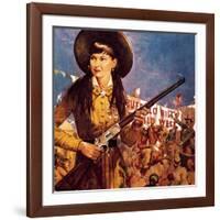 Sharpshooter Annie -- Annie Oakley and Her Gun-McConnell-Framed Giclee Print