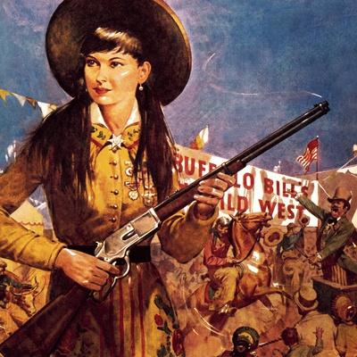 Sharpshooter Annie -- Annie Oakley and Her Gun' Giclee Print - McConnell |  