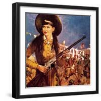 Sharpshooter Annie -- Annie Oakley and Her Gun-McConnell-Framed Giclee Print