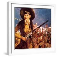 Sharpshooter Annie -- Annie Oakley and Her Gun-McConnell-Framed Giclee Print