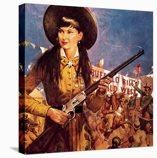 Sharpshooter Annie -- Annie Oakley and Her Gun-McConnell-Stretched Canvas