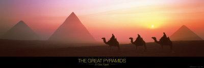 The Great Pyramids of Giza, Egypt-Shashin Koubou-Mounted Art Print