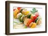 Shashlik with Chicken and Vegetables-HLPhoto-Framed Photographic Print