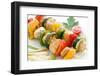 Shashlik with Chicken and Vegetables-HLPhoto-Framed Photographic Print