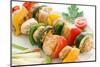 Shashlik with Chicken and Vegetables-HLPhoto-Mounted Photographic Print