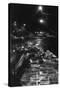 Shasta Dam Under Construction at Night - Lake Shasta, CA-Lantern Press-Stretched Canvas