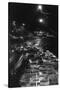 Shasta Dam Under Construction at Night - Lake Shasta, CA-Lantern Press-Stretched Canvas