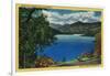 Shasta Lake View - Shasta, CA-Lantern Press-Framed Art Print