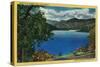 Shasta Lake View - Shasta, CA-Lantern Press-Stretched Canvas