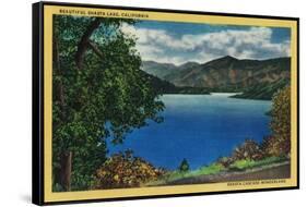 Shasta Lake View - Shasta, CA-Lantern Press-Framed Stretched Canvas