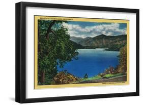 Shasta Lake View - Shasta, CA-Lantern Press-Framed Art Print