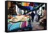 Shastri Textiles Market at Night, Amritsar, Punjab, India-Ben Pipe-Framed Stretched Canvas