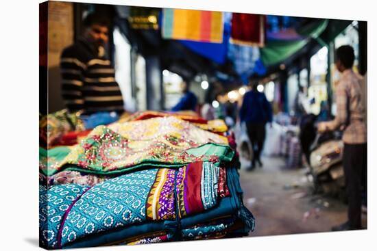 Shastri Textiles Market at Night, Amritsar, Punjab, India-Ben Pipe-Stretched Canvas