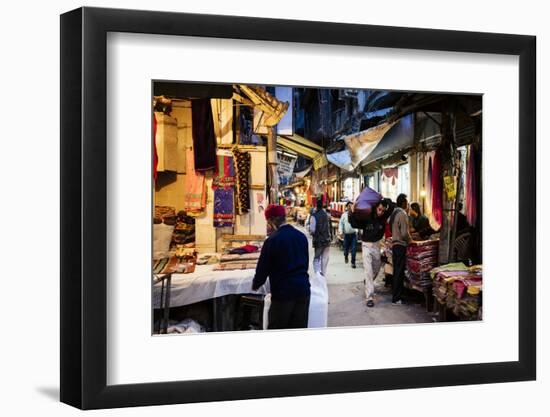 Shastri Textiles Market at Night, Amritsar, Punjab, India-Ben Pipe-Framed Photographic Print