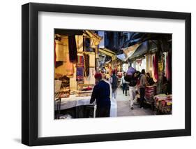 Shastri Textiles Market at Night, Amritsar, Punjab, India-Ben Pipe-Framed Photographic Print