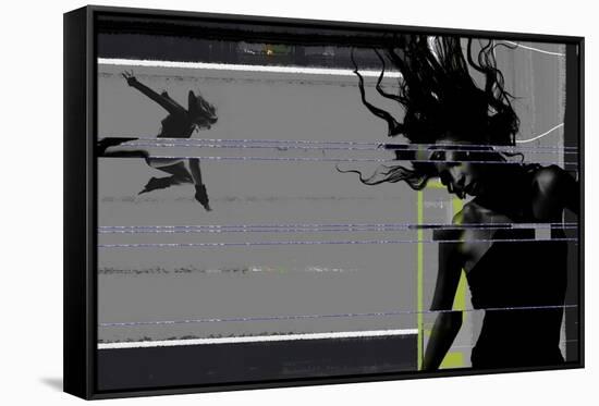 Shattered Glass-NaxArt-Framed Stretched Canvas