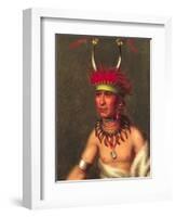 Shaumonekusse (Prairie Wolf)-Charles Bird King-Framed Giclee Print