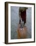 Shaving Head of a Novice Monk, Buddhist Monastery at Angkor, Siem Reap, Cambodia-Bruno Morandi-Framed Photographic Print