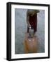 Shaving Head of a Novice Monk, Buddhist Monastery at Angkor, Siem Reap, Cambodia-Bruno Morandi-Framed Photographic Print