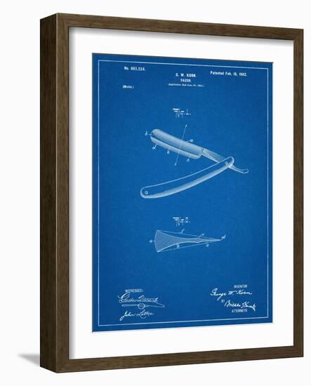 Shaving Razor Patent-null-Framed Art Print