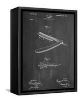 Shaving Razor Patent-null-Framed Stretched Canvas