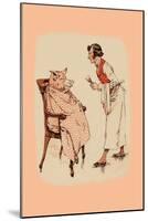 Shaving the Pig-null-Mounted Art Print