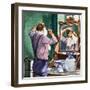 Shaving-Peter Jackson-Framed Giclee Print