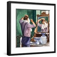 Shaving-Peter Jackson-Framed Giclee Print