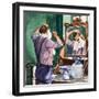 Shaving-Peter Jackson-Framed Giclee Print