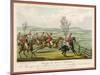 Shavington Day a Trial Between Rival Packs and Horsemen-Edward Duncan-Mounted Art Print